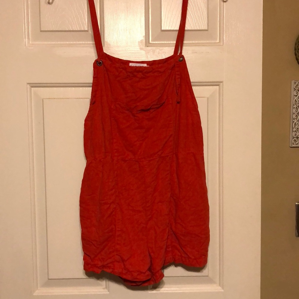 Lacausa Matisse Overalls Red Small - Picture 3 of 6